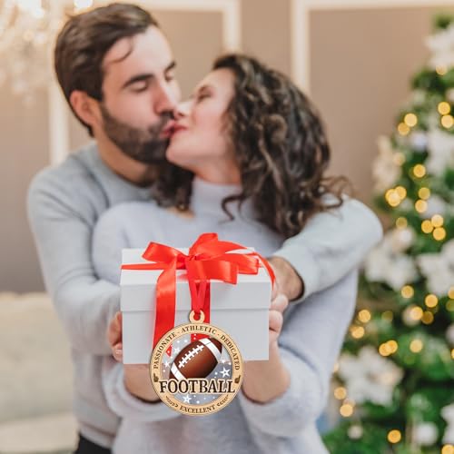Soccer Christmas Ornament for Tree - 2 Layer Wood & Acrylic Decor for Fans, Kids Gift, Sport Xmas 2025