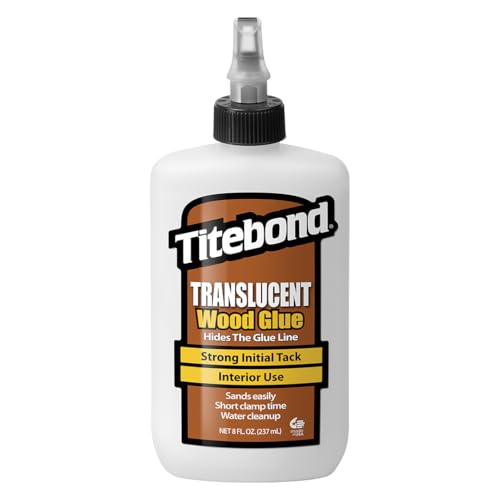 Titebond 8 oz Translucent Wood Glue - Fast Set, Strong Bond