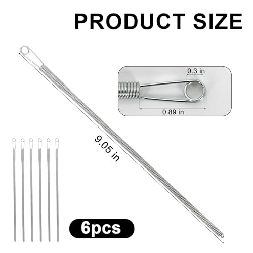 6-Piece Spring Loop Drawstring Threader Tool Set for Sewing