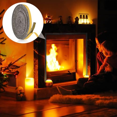 Self-Adhesive Fiberglass Stove Gasket Tape, 1/8" Thick x 1" Wide, 79" Length