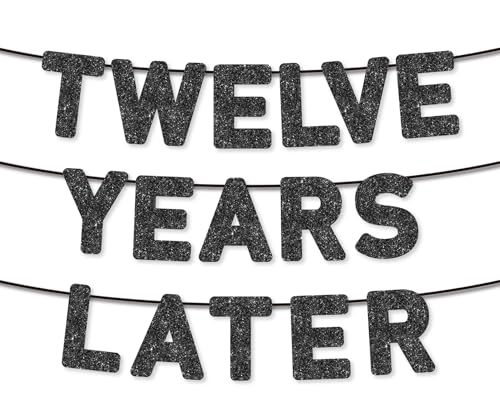 Pre-Strung 12th Anniversary Banner - Milestone Party Decor