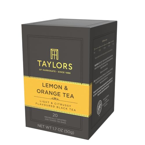 Taylors of Harrogate Lemon & Orange Black Tea Bags - 20ct (Pack of 6)