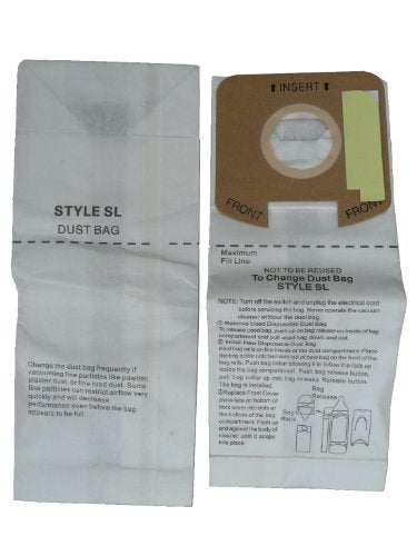 EnviroCare Replacement Vacuum Dust Bags for Eureka, Electrolux, Sanitaire SL