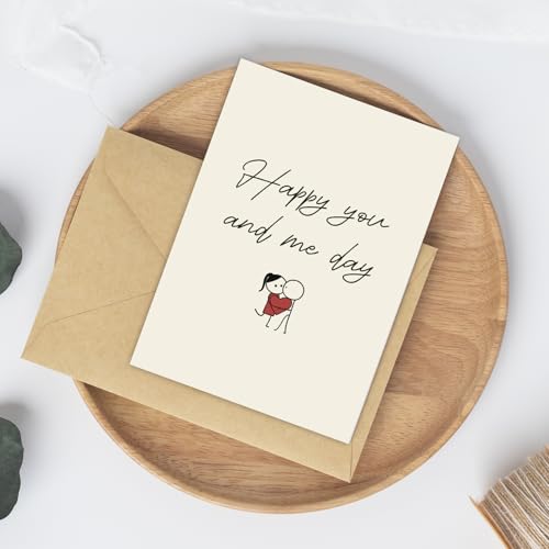 FeliBebe Anniversary Card for Wife & Husband – Style L, 5x7