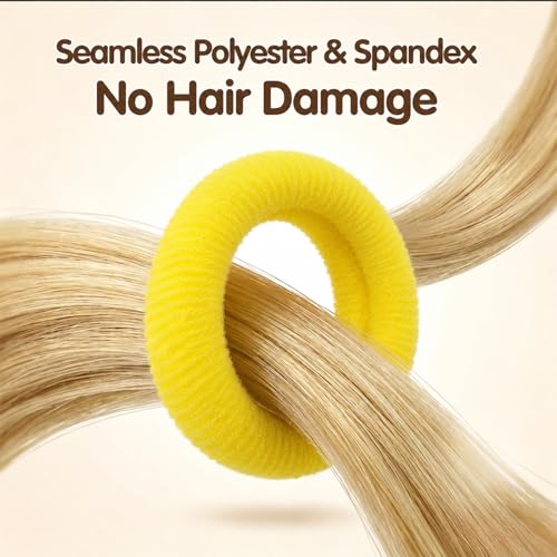 Mimoment 300Pcs Baby Hair Ties - Seamless No Damage Toddler Hair Bands