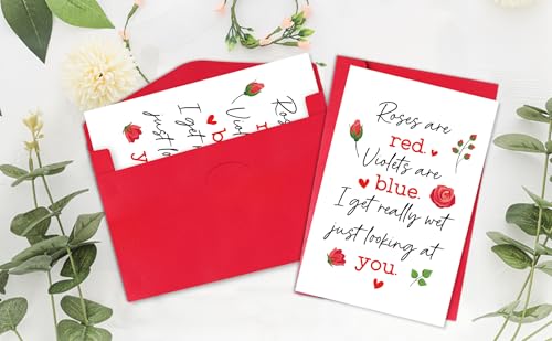 Funny Rude Anniversary Card - Explicit Roses Are Red Poem