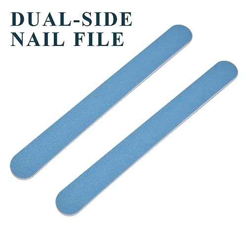 KADS Heavy Duty Toenail Clipper Set for Thick Nails with Nail File Blue