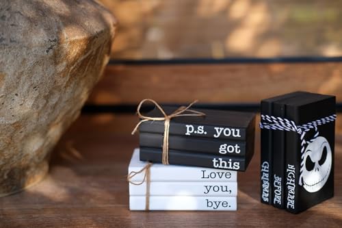 P.S. You Got This Wooden Book Stack - Mini Decorative Office Desk Decor