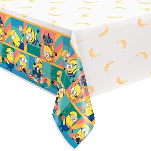 Despicable Me Minions Plastic Tablecover - 54" x 84" Party Tablecloth