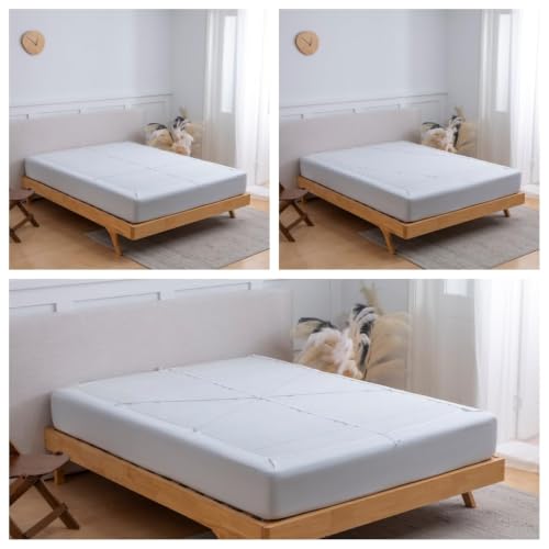 VTNXUN White Full Size Box Spring Cover 4-Way Stretch Elastic Mattress Protector