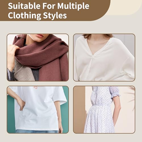 Invisible Cinch Clips Set - 18 Clothing Accessories for Shirts, Dresses, Skirts & Scarves