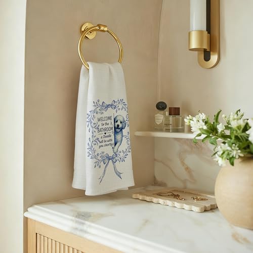 Blue and White Chinoiserie Decorative Hand Towels - 16x24 Inch