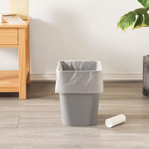 2.6 Gallon Small Trash Bags - 108 Count, Durable White Liners