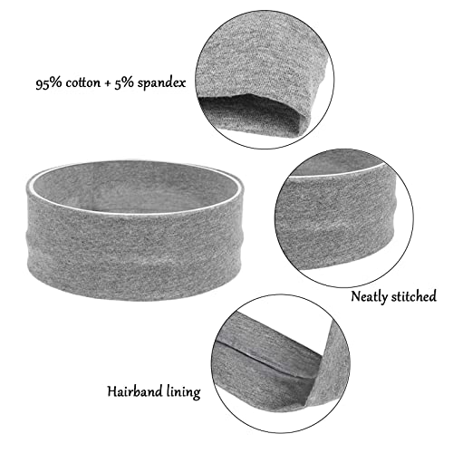 Yiwafu Non-Slip Elastic Yoga Headband for Women Sweat Absorption