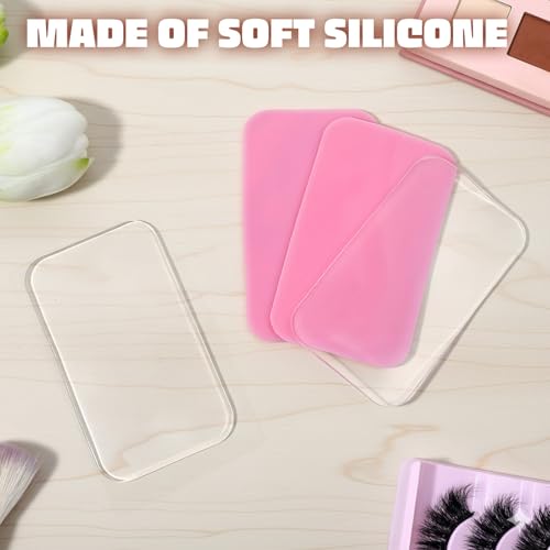 4PCS Silicone Lash Pad Reusable Eyelash Extension Holder Pallet