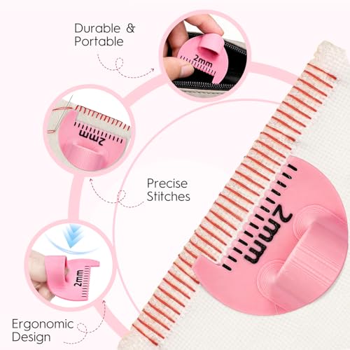 BUSHIBU Edge Stitch Lock & Sewing Gauge - 2mm/3mm/4mm Ruler Tool