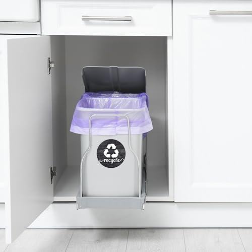 Rustic Trash and Recycle Magnets - 3.5" Kitchen Stickers