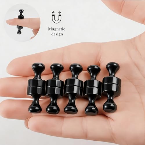 Youze 8 Pack Decorative Fridge Magnets - Mini Push Pin Style