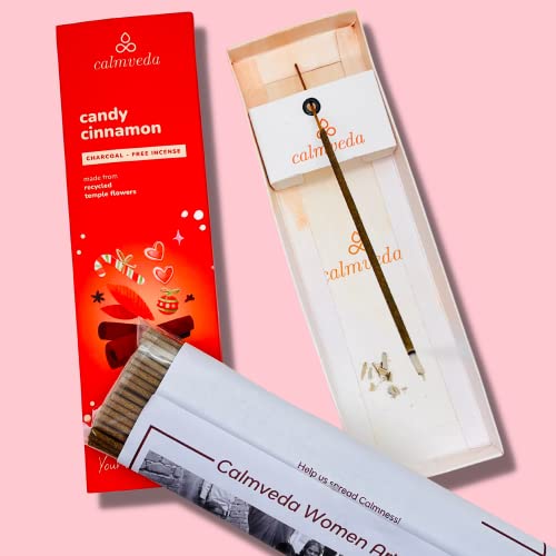 Christmas Cinnamon Incense Sticks - Spicy Sweet Holiday Aromatherapy - 80 Pack