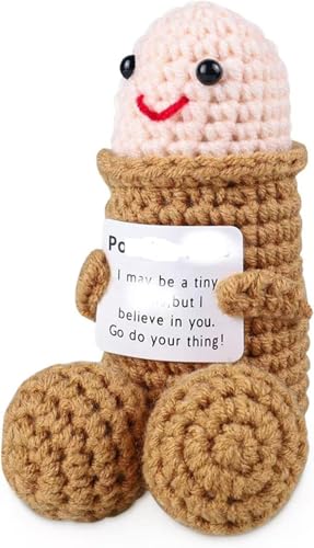 Handmade Emotional Support Pickle Figurine - Quirky Desk Decor Gift