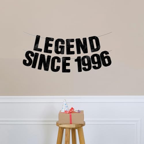 Pre-String 30th Birthday Banner for Him - Glitter Since 1996 Celebration Decor