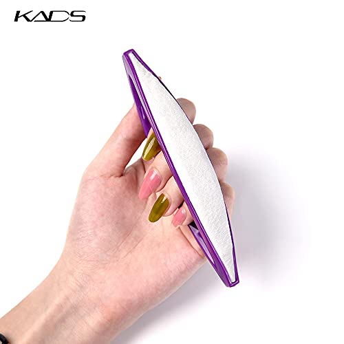 KADS 5Pcs Nail Glass Files & Chamois Buffer Manicure Tool Set