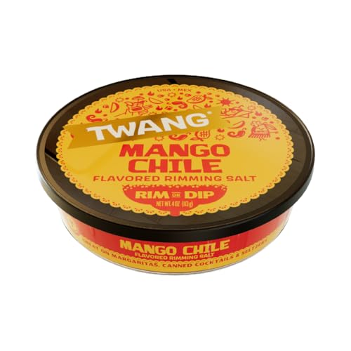 Twang Mango Chile Rimming Salt - 4 Ounce (Pack of 12) for Cocktails