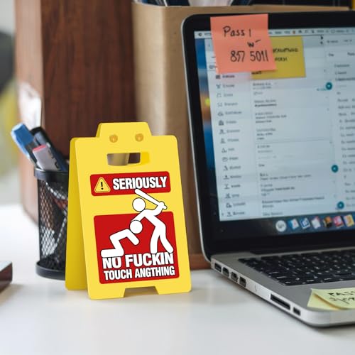 Funny Team Desk Sign - Creative Stress Relief Decor for Office
