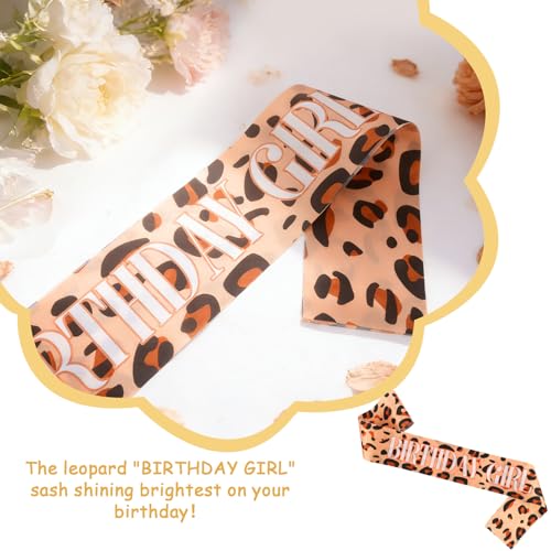 Cheetah Print Birthday Sash for Milestone Celebrations