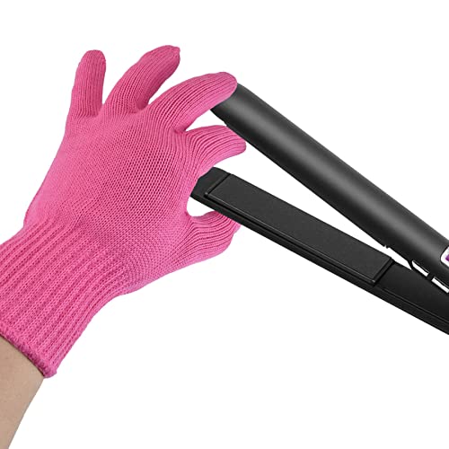 FOHOLA Heat Resistant Gloves for Hair Styling and Curling Wands
