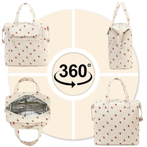 Large Insulated Lunch Bag for Women - Waterproof & Leakproof Tote