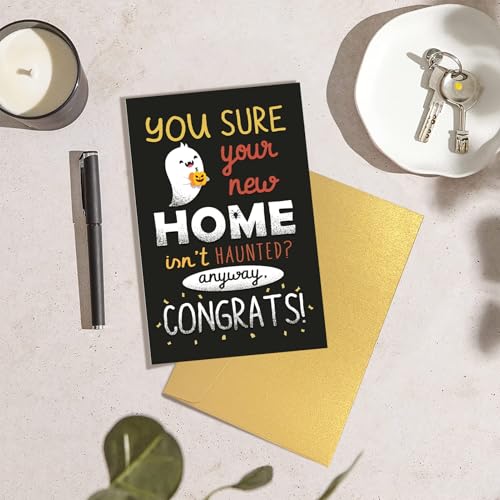 Goroar Spooky Housewarming Card - Funny Ghost Congratulations Card