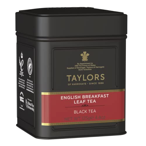 Taylors of Harrogate English Breakfast Tea, 4.41 oz Tin (Pack of 2)