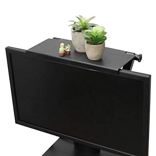 13 Inch Wall-Mounted Cable Box Shelf for TV, Media Storage, Black