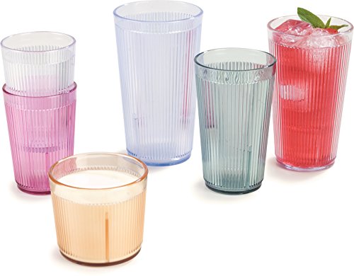 Carlisle Crystalon Stackable Tumbler - 9.6 oz Clear Plastic