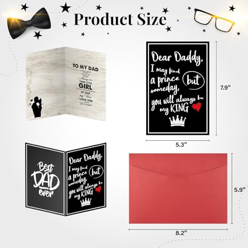 Funny Father's Day Card with Envelope - 5x7 Inch Gift for Dad
