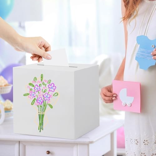 9.8'' White Card Box for Weddings, Parties & Events