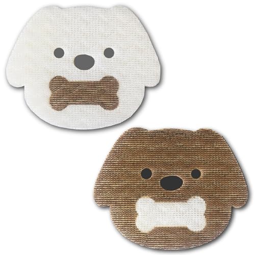 2-in-1 Dog Face Sponge Set for Kitchen & Bath - Detachable Scrubber