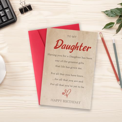 Daughter Birthday Card - Unique Gift for Adult Daughters
