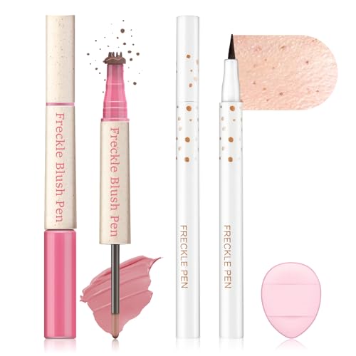 QIUFSSE Faux Freckle Stamp and Liquid Blush Pen Set