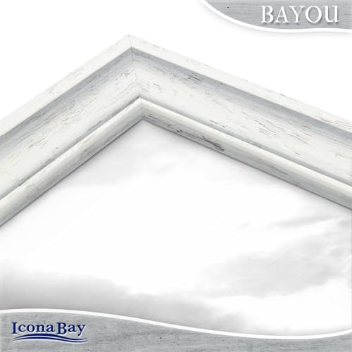 Icona Bay Cape Cod 4x6 Picture Frame - Cloudy White Coastal Photo Frame