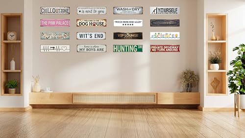 Chamber of Secrets Metal Sign | Literary Wall Decor 4x16in