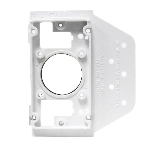Central Vacuum 2x4 Construction Mounting Plate | Durable Plastic Bracket