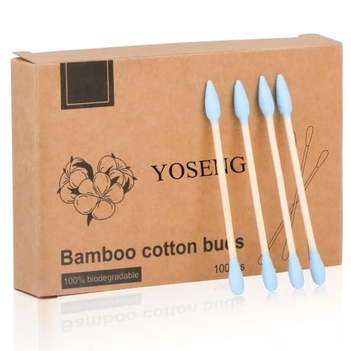 Yoseng Eco-Friendly Bamboo Cotton Swabs Biodegradable Double-Headed