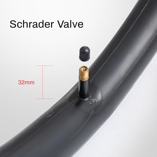 2 PCS 14 Inch Heavy Duty 14x1.75/2.25 Bike Tubes AV32mm Schrader Valve 45/57-254 Inner Tubes Compatible with 14 x 1.75 14x1.90 14x1.95 14x2.0 14x2.10 14x2.125 14x2.25 Bike Bicycle Tire Tubes