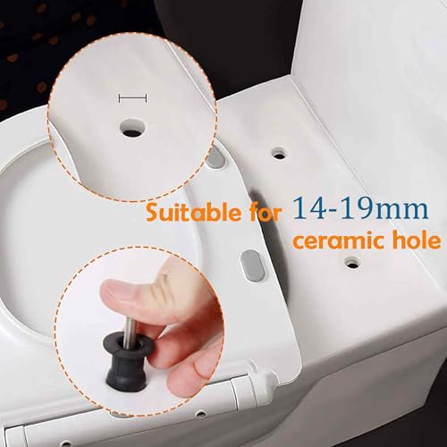 Universal Toilet Seat Replacement Kit - Stainless Steel Screws & Nuts