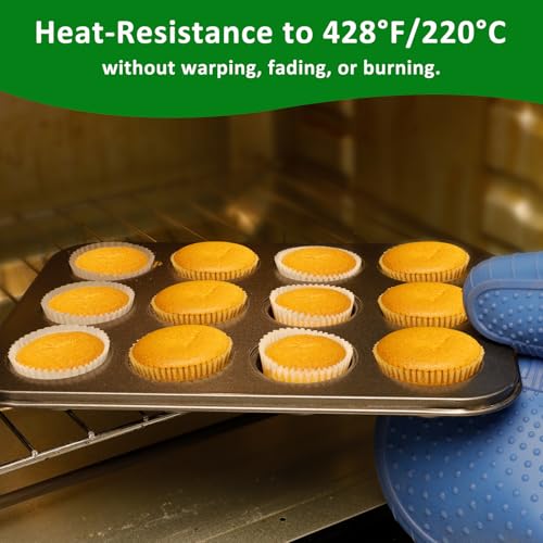 Caperci Natural Parchment Mini Cupcake Liners - 400pcs Non-Stick