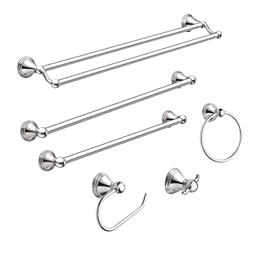 Moen Preston 18-Inch Chrome Wall-Mounted Towel Bar