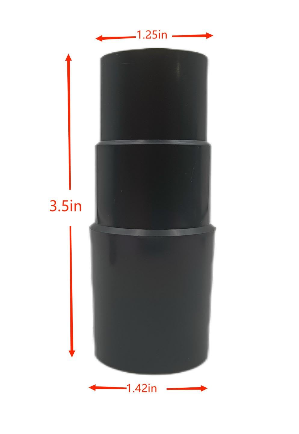 Plastic Vacuum Converter Reducer Attachments Fits Vacuum Cleaner， 1-3/8" to 1-1/4", 2-1/2" to 1-1/4", 1-1/4" to 1-3/8" to 1-1/2"（6 Pieces）