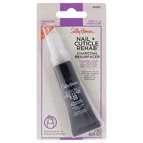 Sally Hansen Nail Rehab Charcoal Resurfacer Exfoliator 0.4 oz